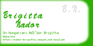 brigitta nador business card